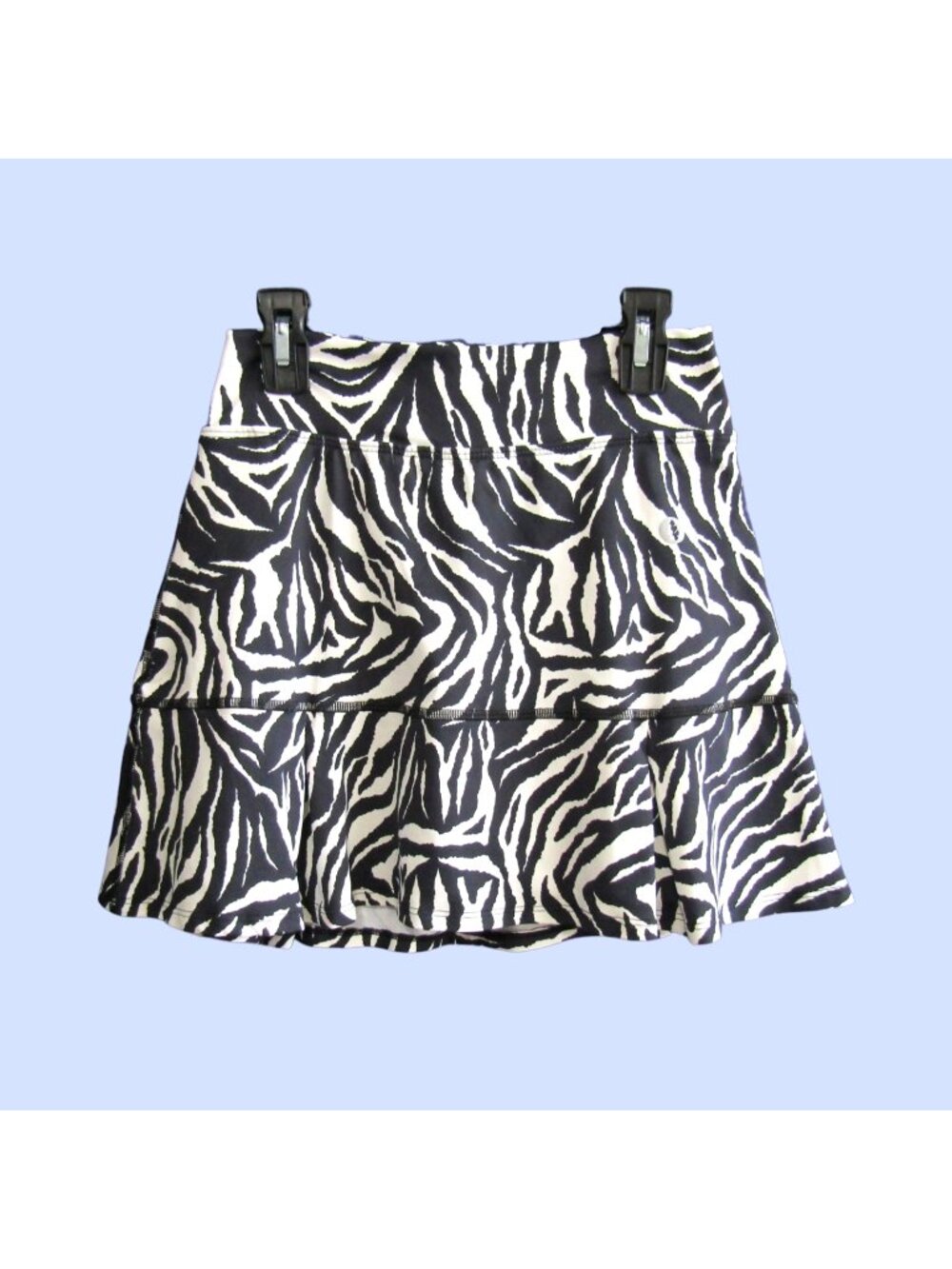 Dona Jo Jojo Skirt Womens Athletic Skort Size S 1 Zebra Black White Tennis Golf